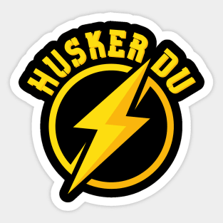 Hüsker Dü yellow lightning Sticker